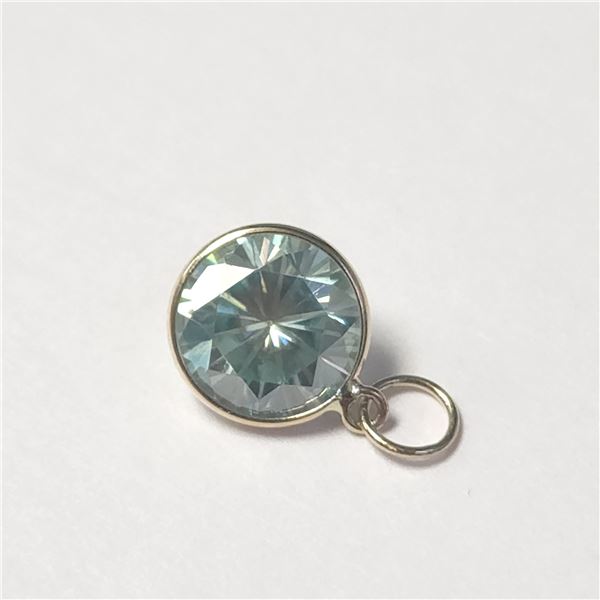 10K  GREENISH MOISSANITE(1.9CT) PENDANT