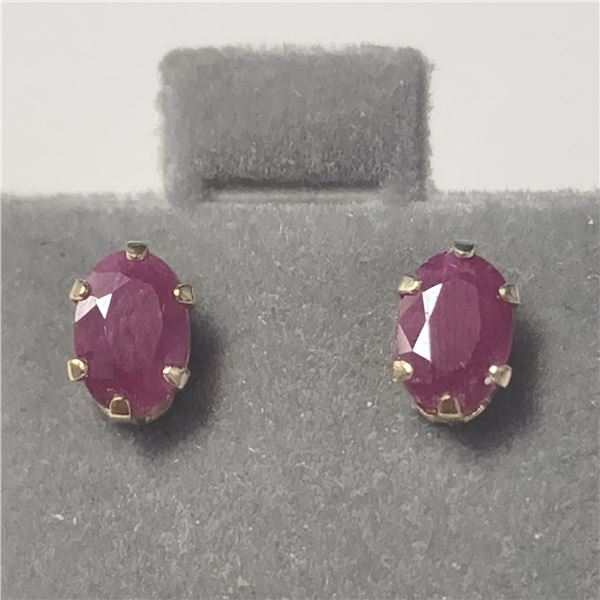 10K  RUBY(0.6CT) EARRINGS