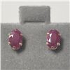 Image 1 : 10K  RUBY(0.6CT) EARRINGS
