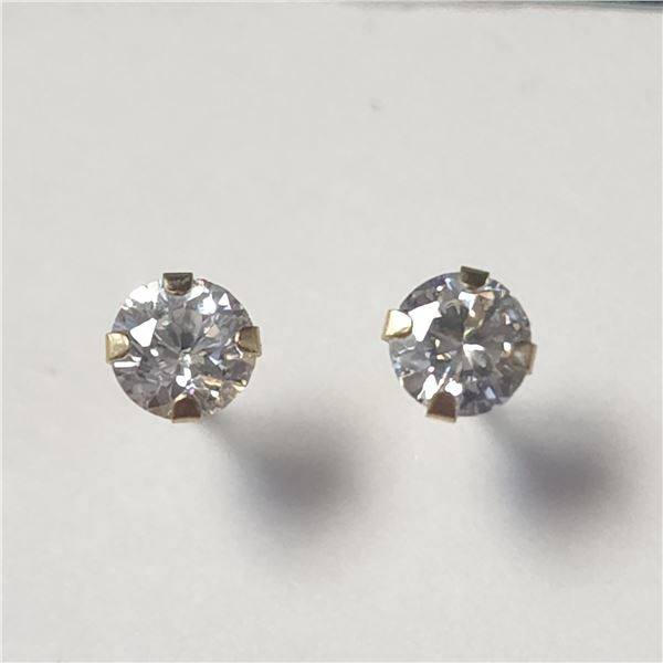 14K  CZ EARRINGS