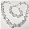 Image 1 : FRESH WATER PEARL BRACELET AND NECKLACE SET
