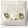Image 1 : 14K  PERIDOT(0.75CT) EARRINGS
