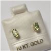 Image 1 : 10K  PERIDOT EARRINGS