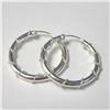 Image 1 : SILVER HOOP EARRINGS