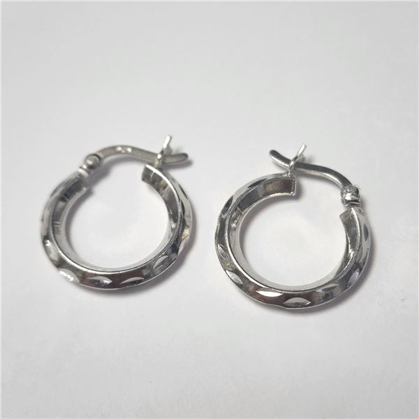 SILVER HOOP EARRINGS