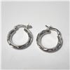 Image 1 : SILVER HOOP EARRINGS