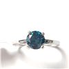 Image 1 : 14K  TREATED BLUE NATURAL DIAMOND(1.05CT) RING SIZE 6