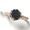 Image 3 : 10K  BLACK DIAMOND(2.4CT) DIAMOND(0.2CT) RING SIZE 6.5