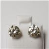 Image 1 : 14K  VERY PALE BLUE MOISSANITE(2.8CT) EARRINGS