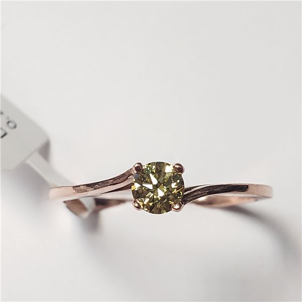 10K  DIAMOND (0.25CT,BROWN) RING SIZE 6.5