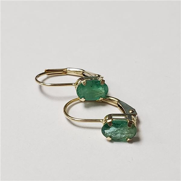 14K  EMERALD(0.92CT) EARRINGS