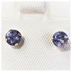 Image 1 : 10K  TANZANITE AND FRESH WATER PEARL 2IN1(0.56CT) EARRINGS