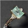 Image 2 : 10K  COLOMBIA EMERALD(1.4CT) DIAMOND(0.16CT) RING SIZE 6.5