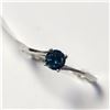 Image 2 : 10K  BLUE DIAMOND (TREATED)(0.3CT) RING SIZE 6.25