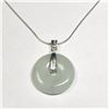 Image 1 : SILVER JADE 16" NECKLACE
