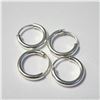 Image 1 : SILVER 2 PAIRS OF SMALL HOOP EARRINGS