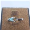 Image 1 : SILVER BLUE TOPAZ RING SIZE 8