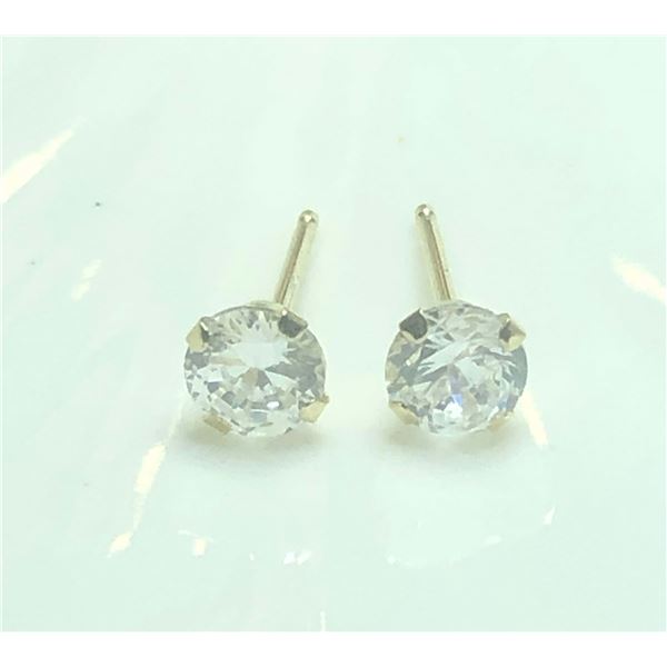 14K  CZ EARRINGS