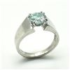 Image 2 : SILVER MOISSANITE (2.25CT) RING SIZE 10