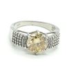Image 1 : SILVER MOISSANITE (2.6CT) RING SIZE 10