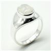 Image 2 : SILVER MOONSTONE(5.5CT) RING SIZE 10