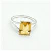 Image 1 : SILVER CITRINE(3.1CT) RING SIZE 10
