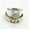 Image 1 : SILVER MOONSTONE(2.7CT) RING SIZE 9