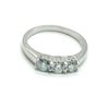 Image 1 : SILVER MOISSANITE (0.95CT) RING SIZE 7