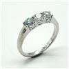 Image 2 : SILVER MOISSANITE (0.95CT) RING SIZE 7
