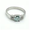 Image 1 : SILVER MOISSANITE (1.1CT) RING SIZE 10