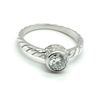 Image 1 : SILVER MOISSANITE (1.35CT) RING SIZE 10