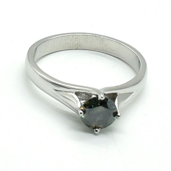 SILVER MOISSANITE (1.25CT) RING SIZE 10