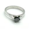 Image 1 : SILVER MOISSANITE (1.25CT) RING SIZE 10