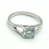 Image 1 : SILVER MOISSANITE (2.1CT) RING SIZE 10