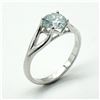 Image 2 : SILVER MOISSANITE (2.1CT) RING SIZE 10