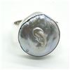 Image 1 : SILVER PEARL(11.7CT) RING SIZE 9