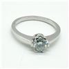 Image 1 : SILVER MOISSANITE (1.15CT) RING SIZE 10