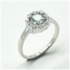 Image 2 : SILVER MOISSANITE (1.35CT) RING SIZE 10