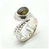 Image 2 : SILVER LABRADORITE(2.7CT) RING SIZE 10