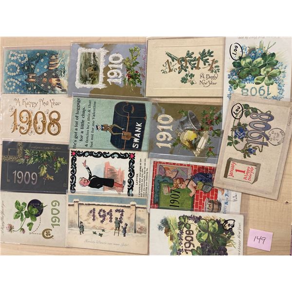 New Year - Year Dates Holiday Greetings 40+ Cards