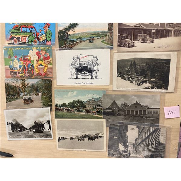 Automobiles on Postcards 95+