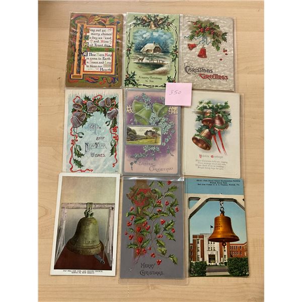 Bells on Postcards Many Holidays Approx. 75 Cards