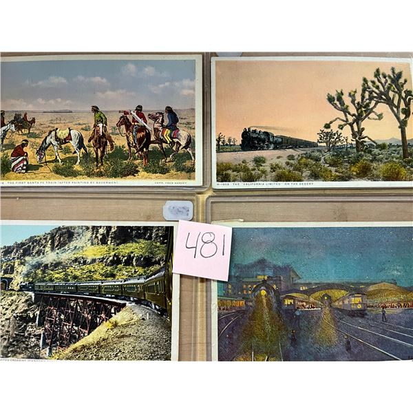 Trains Fred Harvey Postcards 21
