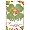 Image 3 : 5 Nister Brundage Valentine Girls In Clover Holiday Greeting Postcards