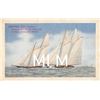 Image 1 : 4 America's Cup Sailing Boats Advertising Edward Smith & Co. Long Island Postcards