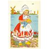 Image 2 : Set of 10 Linen International Children Postcards