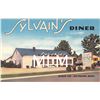 Image 1 : Linen Sylvain's Diner Raynham, Massachusetts Postcard