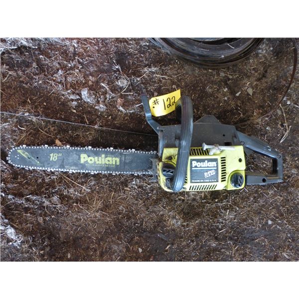 Poulan 18" Chainsaw (As Is)