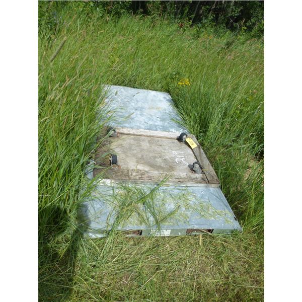 4- Wheel Cart and Metal Door