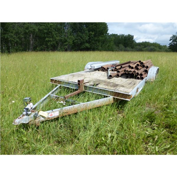 2005 Trailtech Flat Deck 2- 3500 lb Axles, Ball Hitch, #2CUL1SG9352018492, Approx. 7'x16' (No Ramps)
